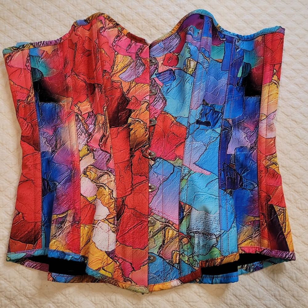 Vibrant Patchwork Corset